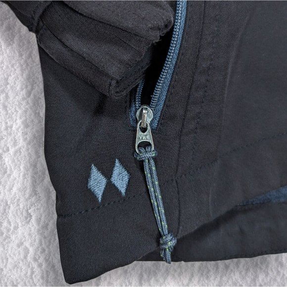 Black Diamond Softshell Jacket Double Diamond Hood Lined Fleece Plush sz S - Picture 3 of 11